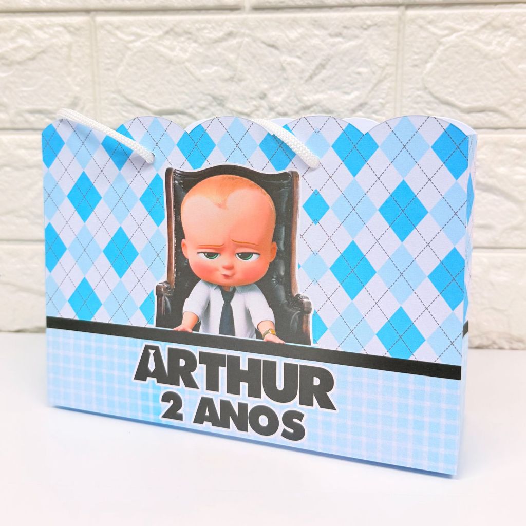 Sacolinha G Personalizada Poderoso Chefinho Aniversário • Lembrancinha Festa Infantil