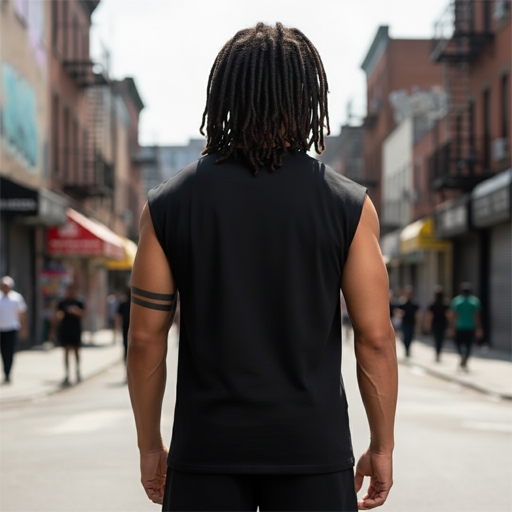 Regata Masculina Streetwear Preta Estampa Tupac Hip Hop Algodão Premium Academia Casual — imagem 2 de 2