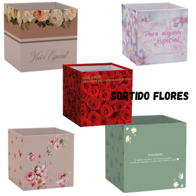 Cachepot Pote 15 Amor Quadrado Decorado Embrulho Para Presente Mae Amor Namorado- 5 UN em Oferta na Shopee
