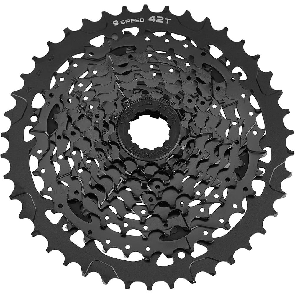 CASSETE MICROSHIFT CS-H093 11/42 9V considerado um dos melhores da linha paralela padrao shimano HG