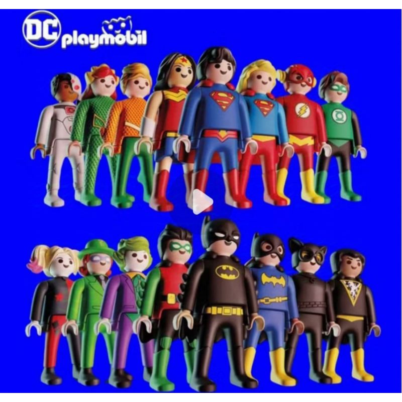 bonecos Playmobil DC Kinder Ovo