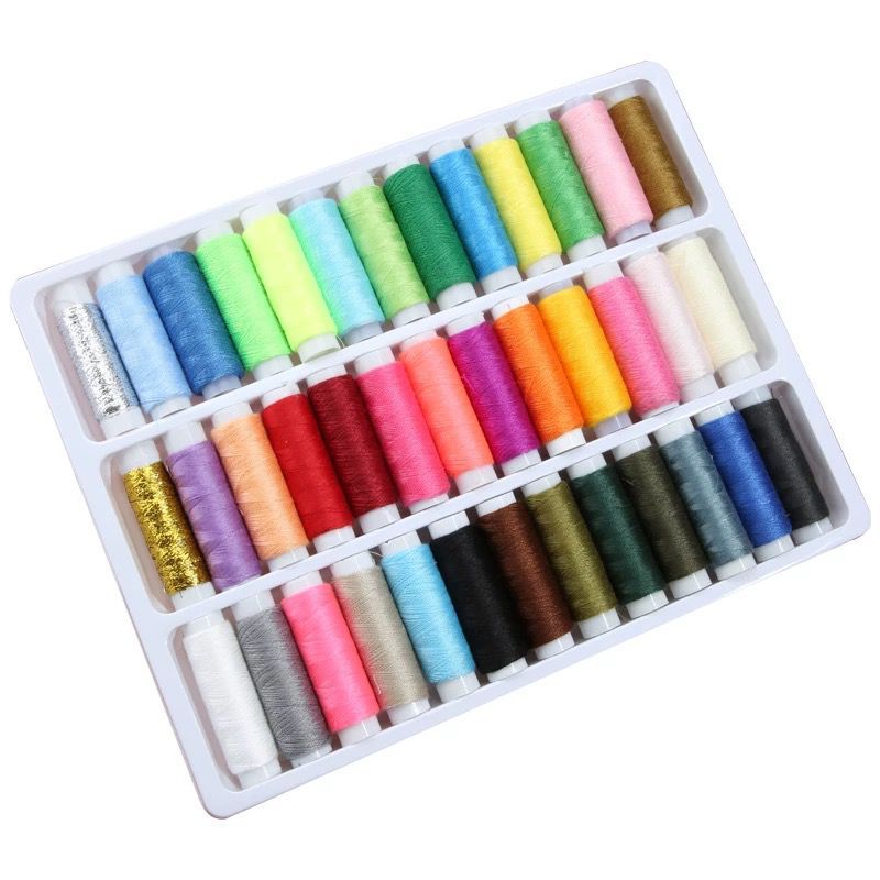 Kit 39 pcs Retrós De Linha Costura Cores Sortidas OU Mini maletinha de costura