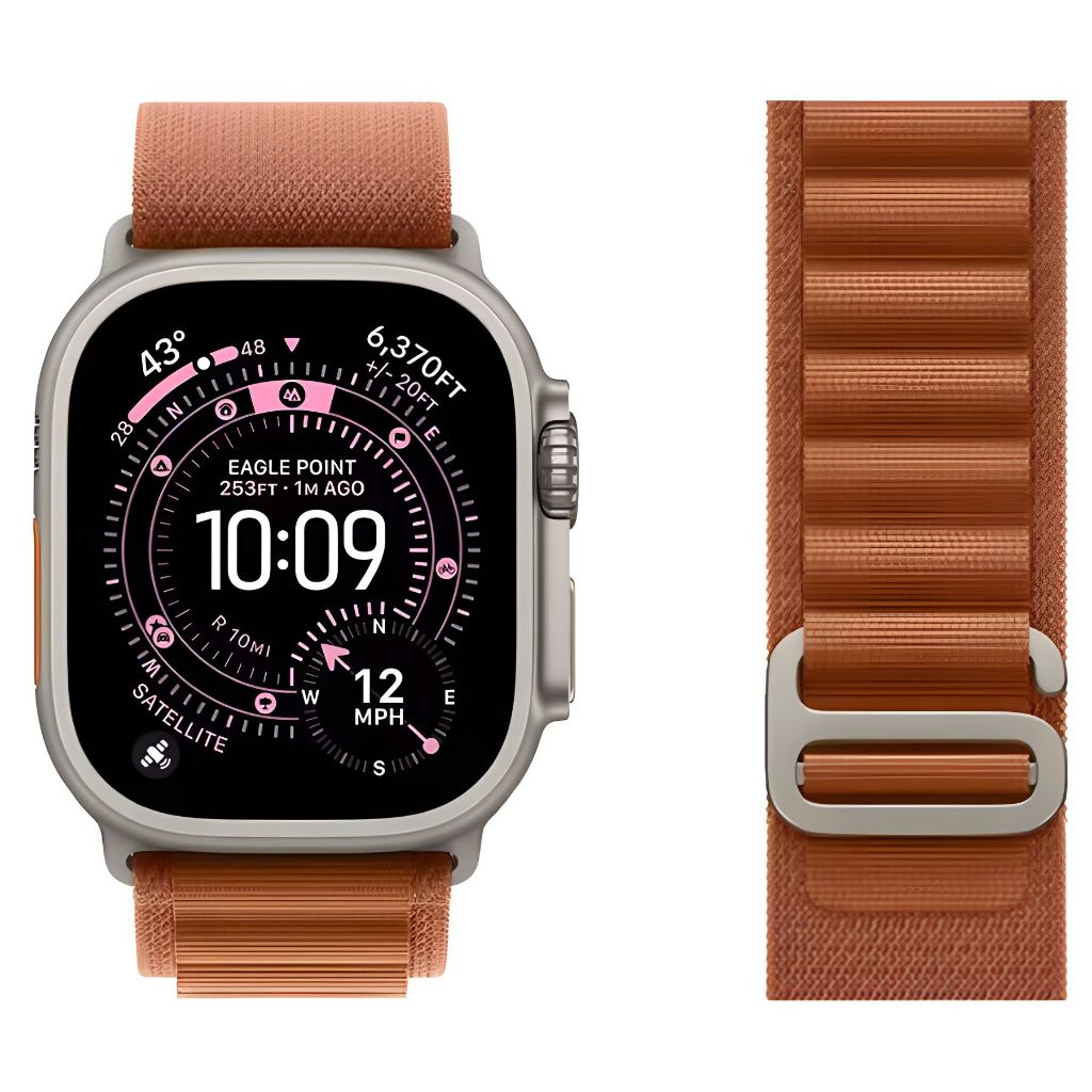 Pulseira Nylon Loop Esportiva Compatível Apple Watch Ultra 49mm 45mm 44mm 42mm Smartwatch Microwear