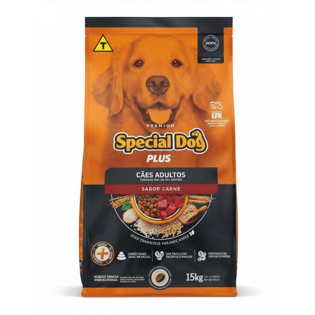 Ração Special Dog Carne Plus Adulto Premium 15 kg