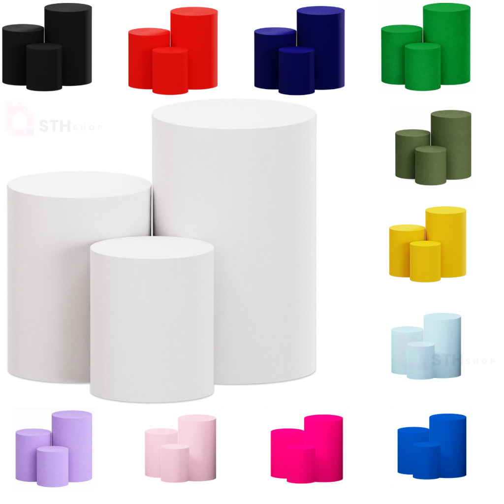 Trio De Capas Para Cilindros De Festa Branco P M G Com Elástico Veste Fácil Alta Qualidade em Oferta na Shopee