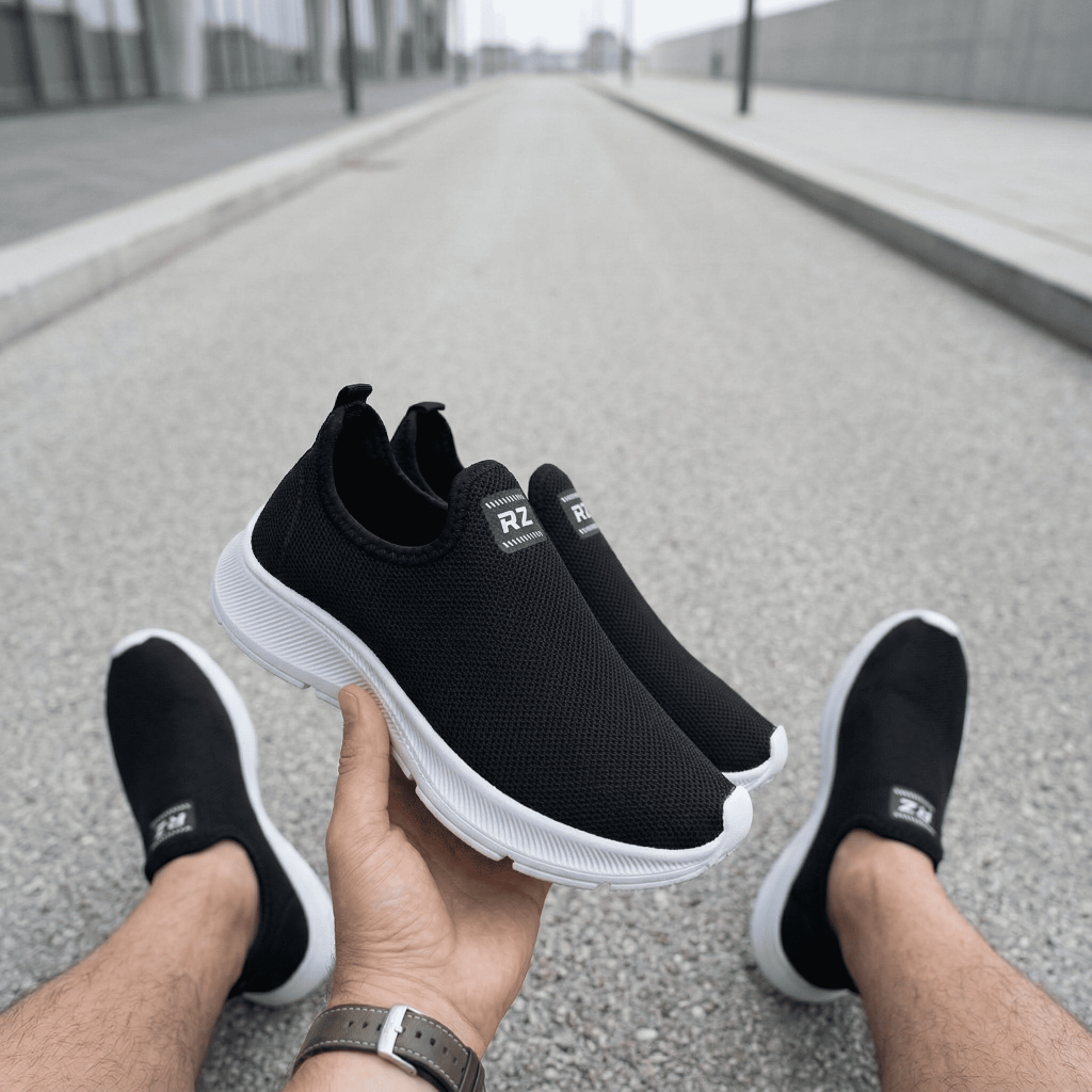 Tênis Meia Masculino Calce Fácil Slip On Confortável Casual Ortopédico 34 ao 44
