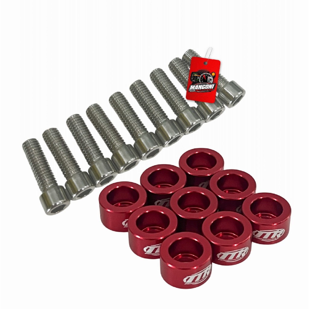 Arruela Fender Com Parafuso M8 Acabamento Anodizado - Mr Performance