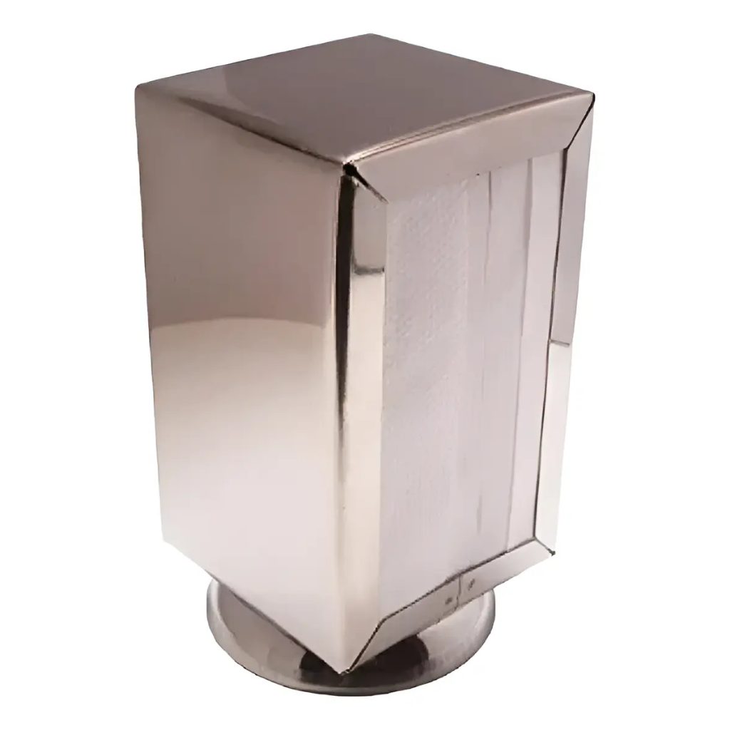 Porta Guardanapo para Papel Tv Aço Inox - Globo