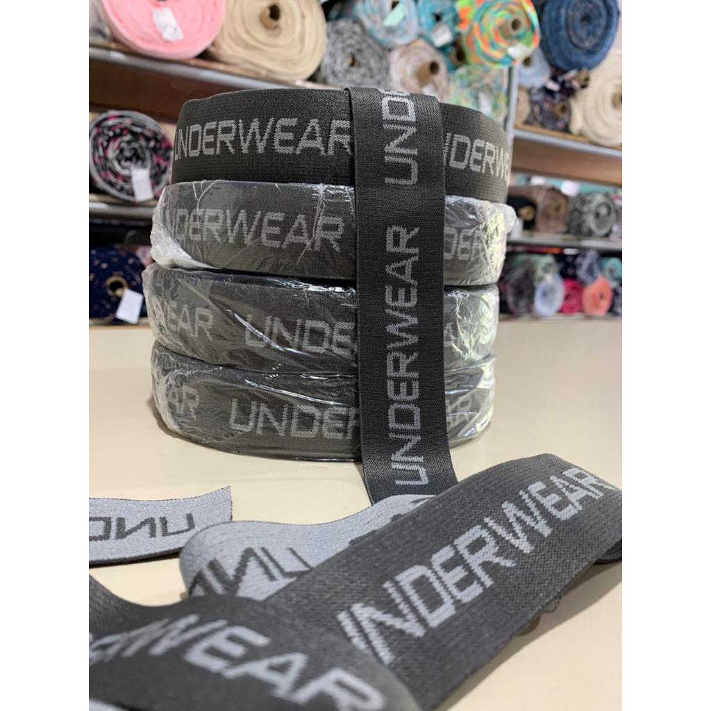 Elástico para cós de cueca Boxer largura 35mm com 20 metros o rolo