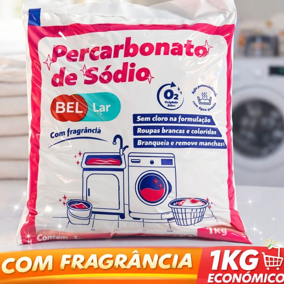 Percarbonato De Sódio Perfumado 100% Puro Lava Roupas Branqueador De Roupas