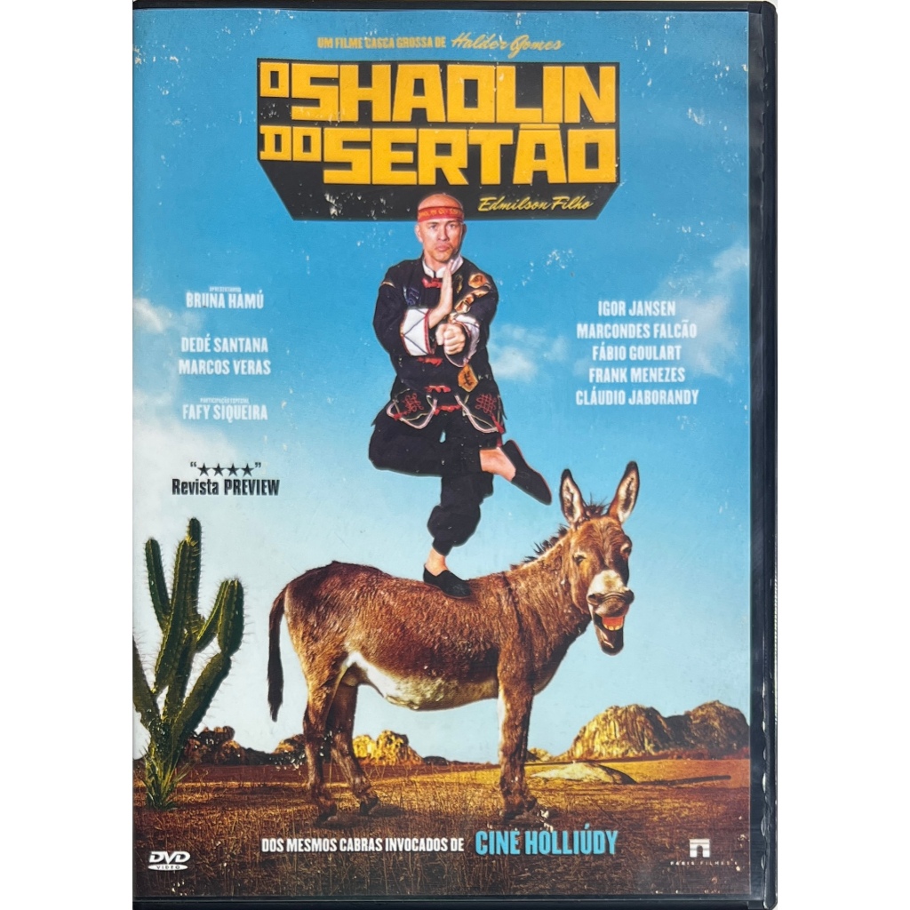 DVD - O Shaolin do Sertão - Edmilson Filho, Falcão - Original