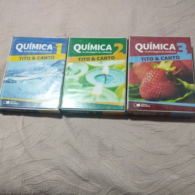 coleção Química na abordagem do cotidiano Tito e canto do 1 ao 3 ano ensino médio livro usado