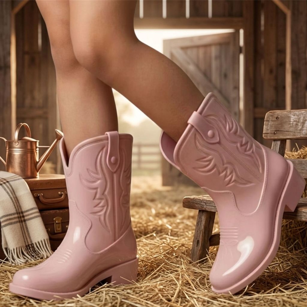 Bota Texana Infantil Menina Emborrachada Confortável Promoção Vários Modelos Original