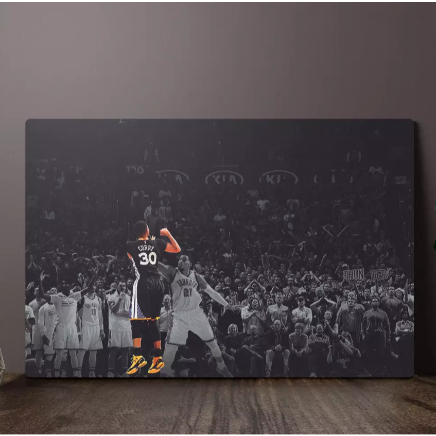 Quadro decorativo 1 peça Tema Basquete - Jogo - Imagem desfocada - Arte disponível em diversas opçõe