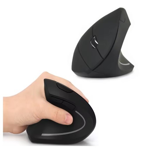 Mouse Ergonômico Vertical Sem Fio Para Canhoto Mão Esquerda