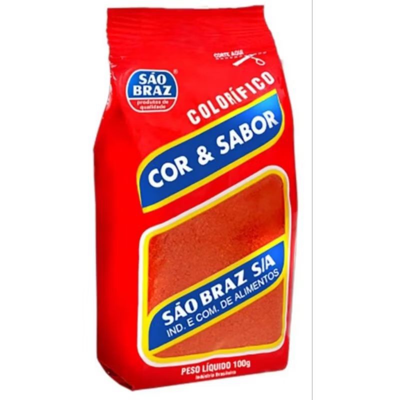 corante colorau colorifico são Braz 100g kit com 10 unidades
