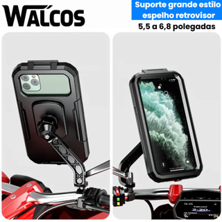 Suporte Para Celular À Prova D'água Guiador De  Motocicleta--(todos os celulares) em Oferta na Shopee