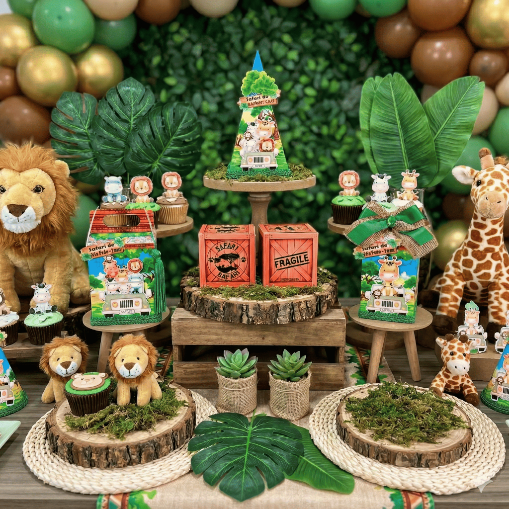 Lembrancinha Safari Baby Menino Personalizada Caixinha Decoracao Aniversario 1 Ano Personalizados