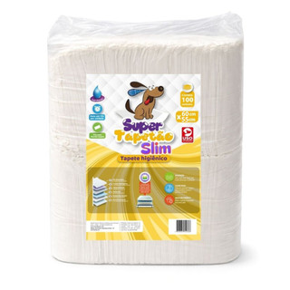 Tapete Higiênico Cachorro Cães Pet Super Tapetão Slim 60x55 - 100 Un.
