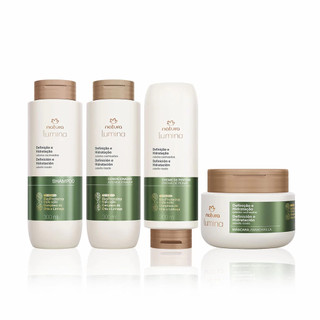 Kit Lumina Cacheados Shampoo, Condicionador, Máscara e Creme de Pentear (4 produtos)