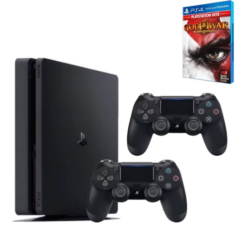 PlayStation 4 Slim 1tb Video Game Ps4 1 Ou 2 Controles 500gb Ou 1tb Jogos - Miniatura 2