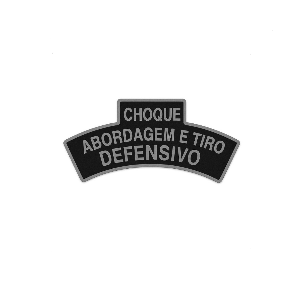 Patch Emborrachado Manicaca Choque Abordagem e Tiro Defensivo