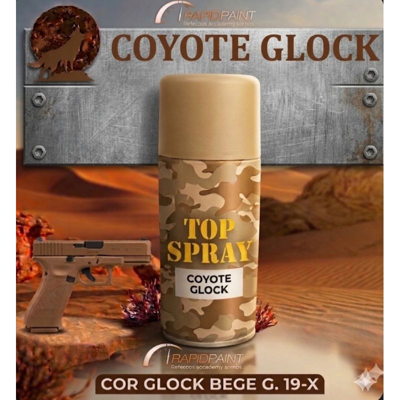 SPRAY BEGE GLOCK - COYOTE "TINTA" LACA 250ml - TOP SPRAY