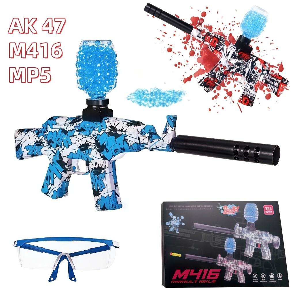 Equipamento Tático de Lazer Adulto - Lançadora de Gel Elétrica MP5/M416/AK47 para Aventuras ao Ar Livre Com Bolinhas em Oferta na Shopee