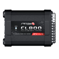Modulo Amplificador Stetsom 24v Para Caminhão Cl800.4 4x200w Rms 2 Ohms