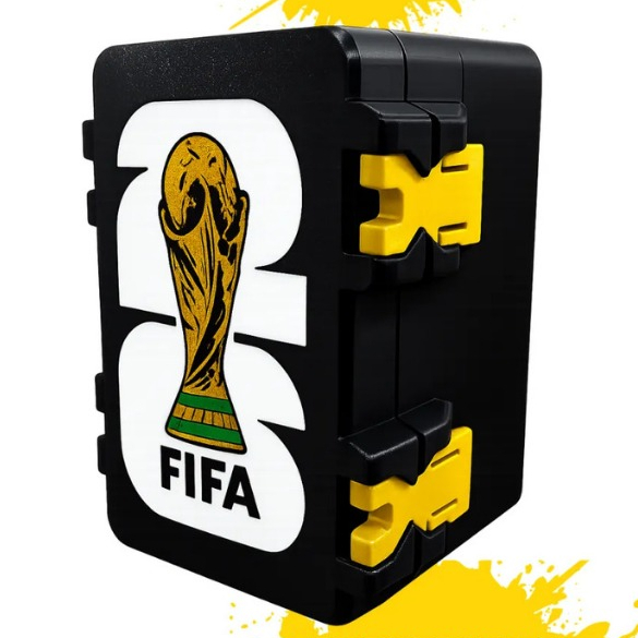Organizador Estojo Porta Figurinhas Copa do Mundo 2026 Case Box Album Seleções