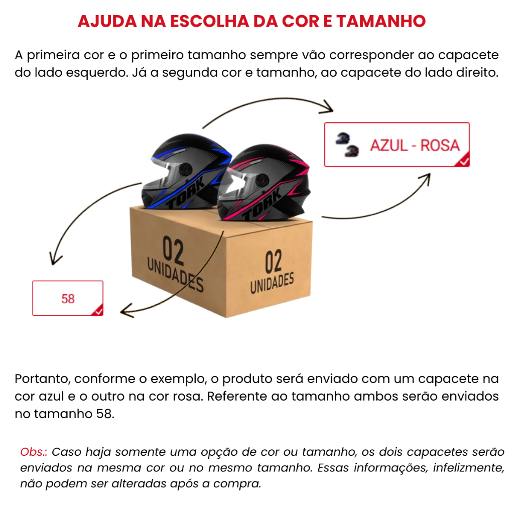 Kit 2 Capacetes R8 Fechado Viseira Cristal Integral Pro Tork Azul Com Várias Combinações · foto 2