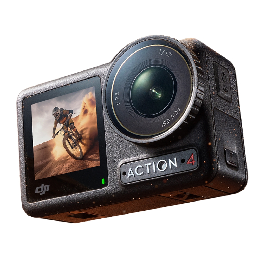 Câmera De Ação Dji Osmo Action 4 Standard Combo Br - Dji207 Preto