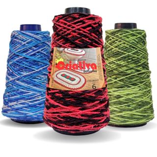 Barbante Criativa MIX Multicolor 200g N.º 6 em Oferta na Shopee