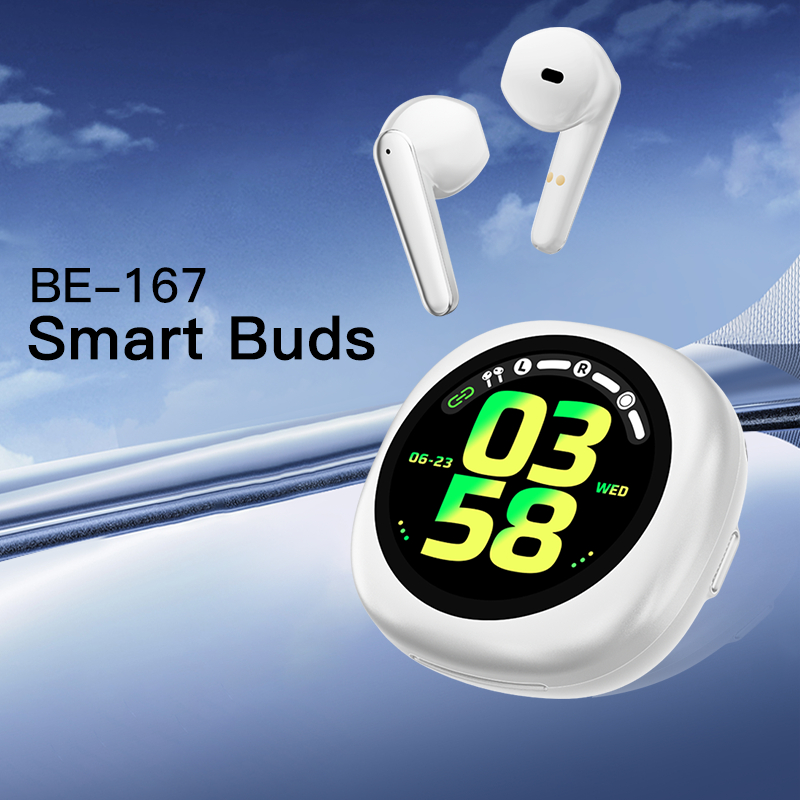 Fone De Ouvido Aplicativo BE-167 Microfones E Bluetooth 5.4 Com Tela Recebe Mensagem  Musica em Oferta na Shopee