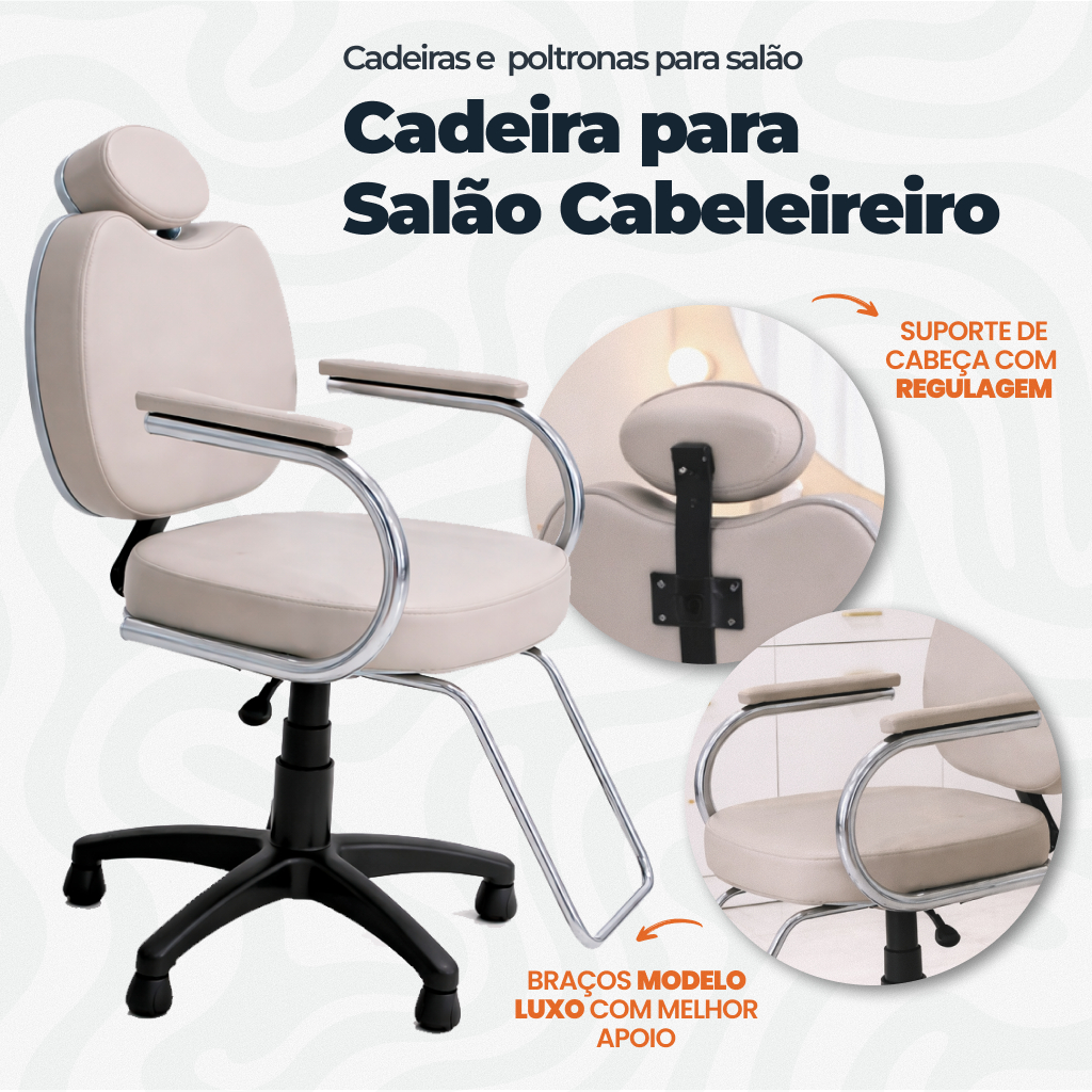 Cadeira Cabeleireiro Cadeira Para Salão Cabeleireiro Poltrona Salão Beleza