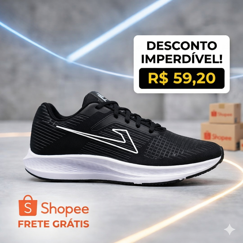 TÊNIS ESPORTIVO FEMININO E MASCULINO PARA ACADEMIA CORRIDA DIA A DIA TRABALHO LEVE E CONFORTÁVEL em Oferta na Shopee