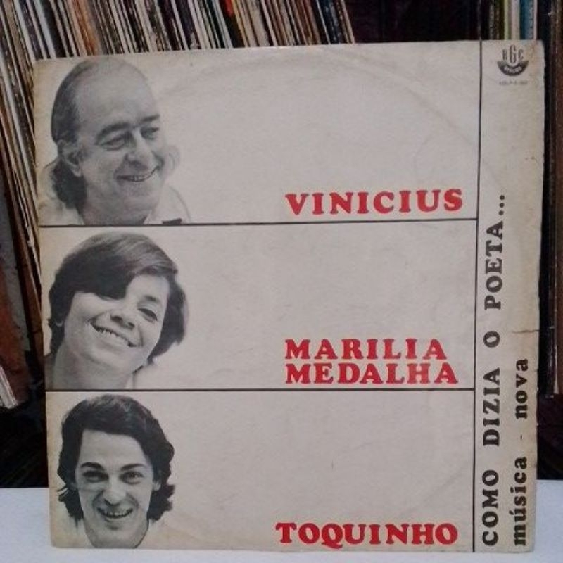Vinil LP Vinícius, Marilia Medalha, Toquinho - Como dizia o poeta