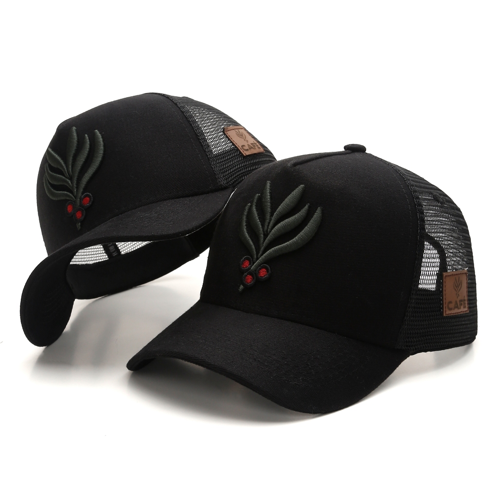Boné Trucker Redinha Boiadeiro Aba Curva Ajustável Agro Telinha Country Masculino Feminino Estilo Rural Premium