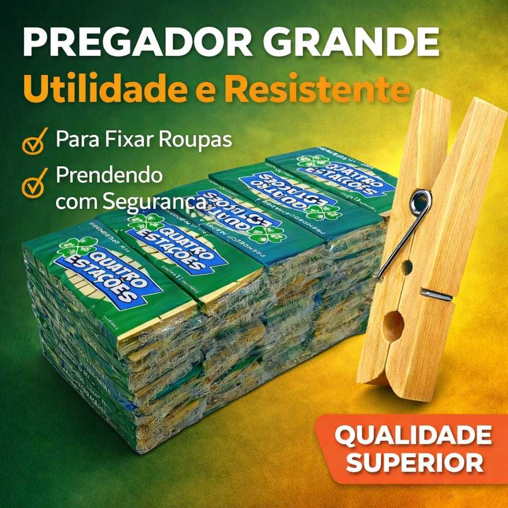 Prendedor de Roupas Madeira Grande Qualidade Multiuso Resistente Pregadores Roupa grampo