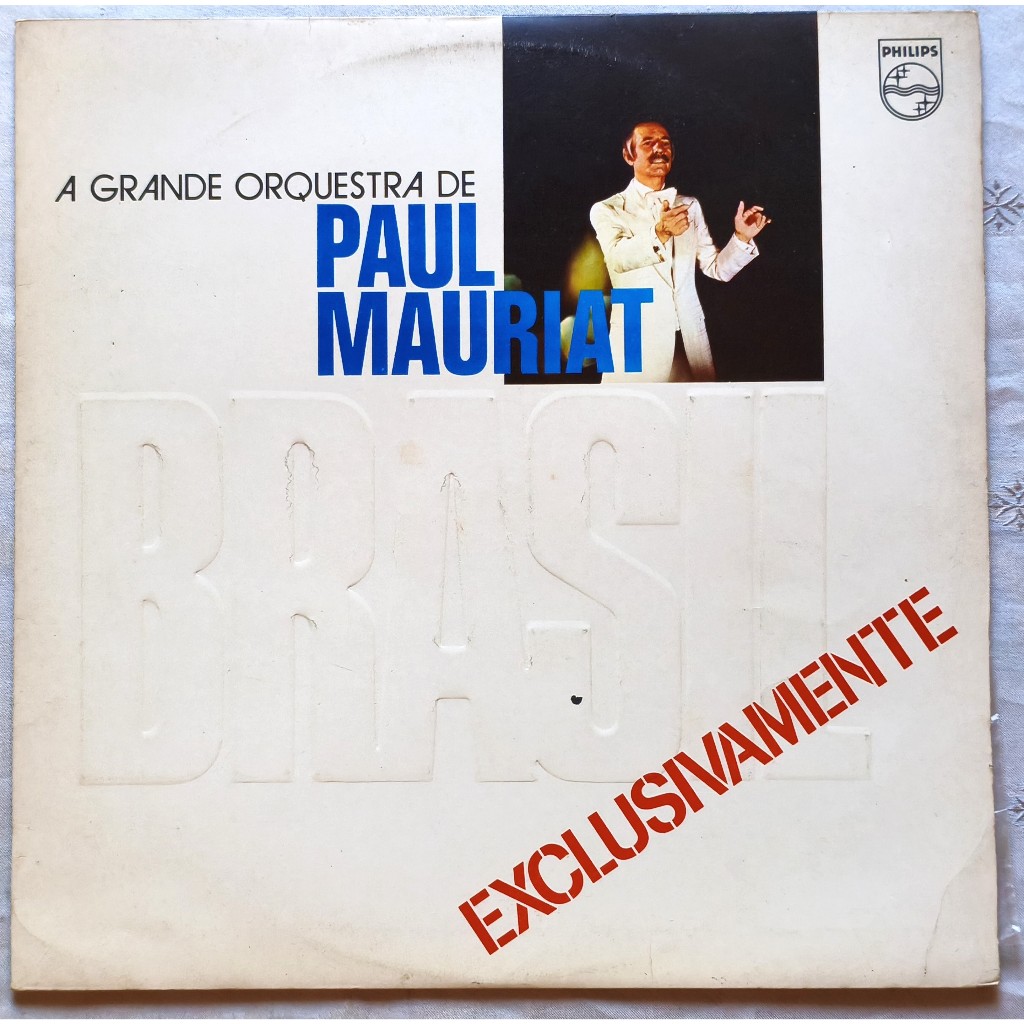 LP Vinil - A grande orquestra de Paul Mauriat Brasil exclusivamente