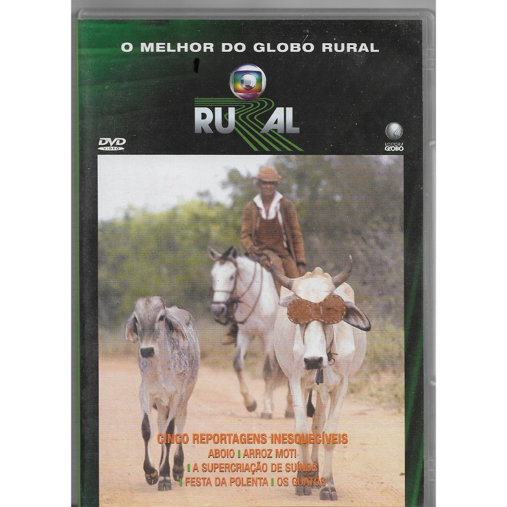 DVD Documentário | O Melhor do Globo Rural | Cultura Brasileira | 2000 Original
