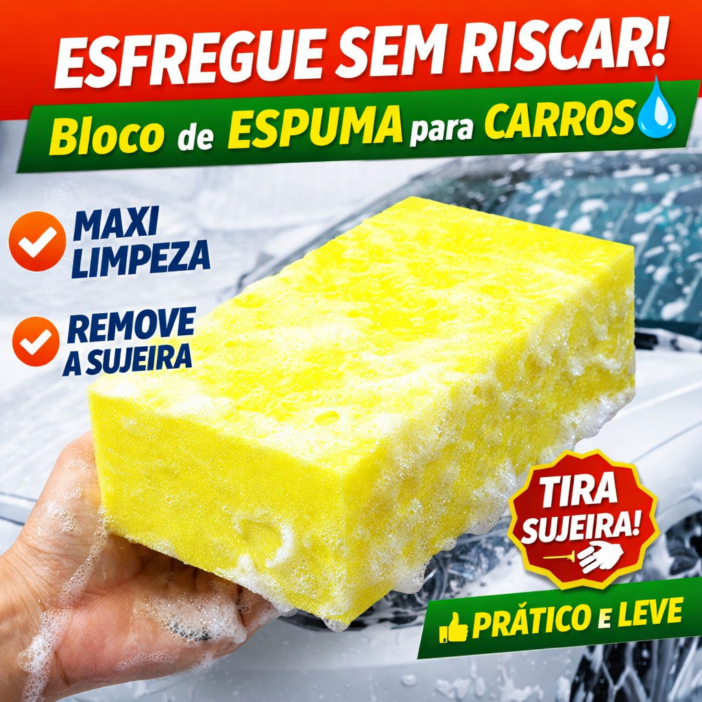 Esponja lavacar automoveis auto carro moto rejunte piso azulejo geral lavar carro