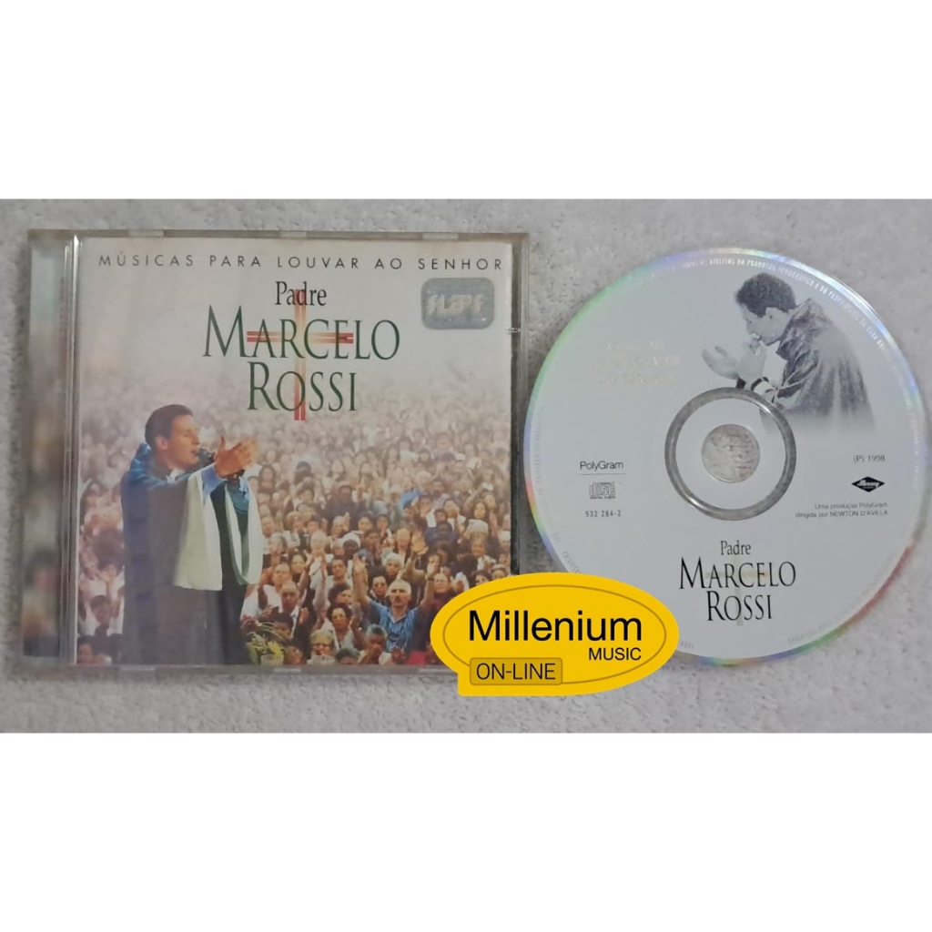 CD Padre Marcelo Rossi  Músicas Para Louvar Ao Senhor 1998 Origina Gravadora Colecionador Ótimo Estado