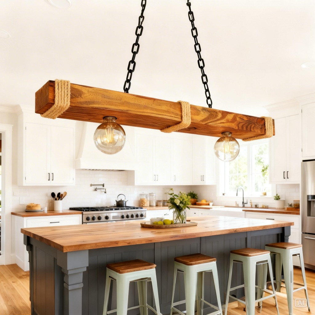 Luminária Caibro Rustica Iluminação Teto Industrial Caibro Bocal E-27 Bivolt Estilo Víntage Clássico