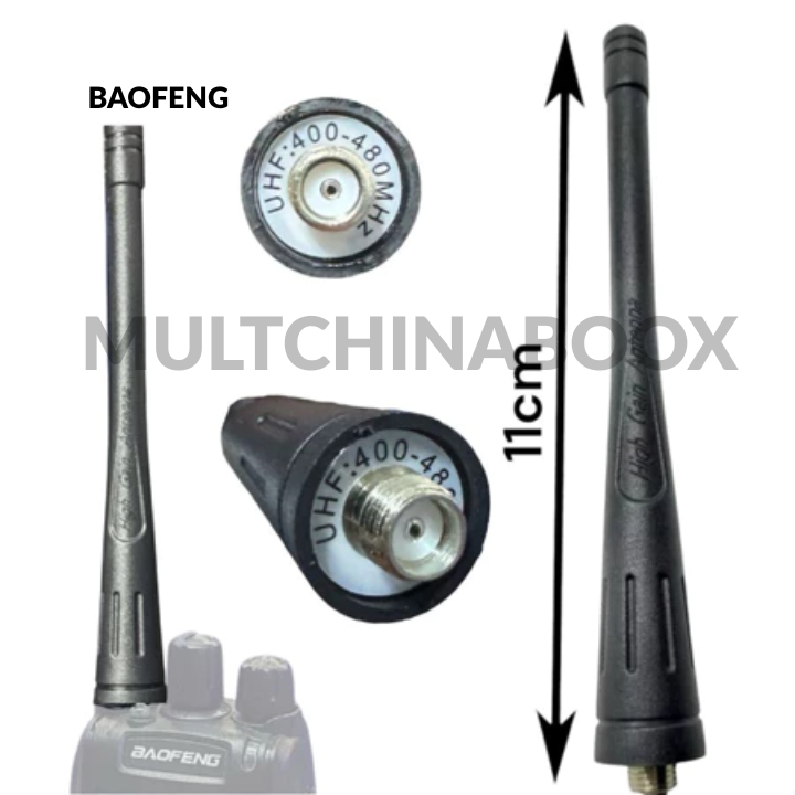 Antena Rádio Baofeng Bf 777s Bf 888s Original Uhf 400 480mhz