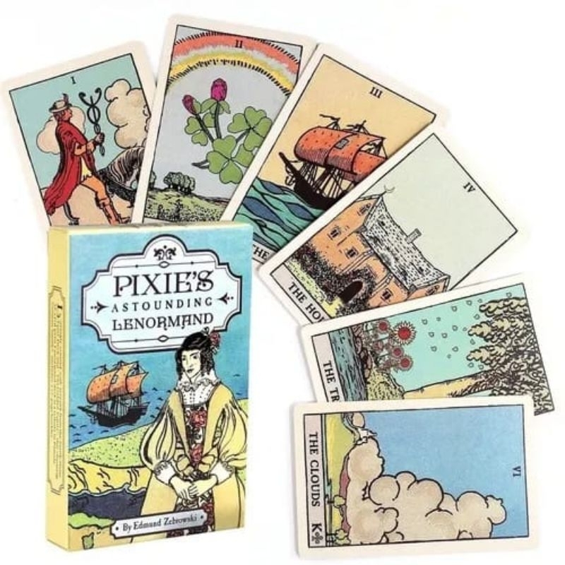 Baralho Cigano Lenormand Pixie's Astounding Lenormand 36 Cartas 9x6cm