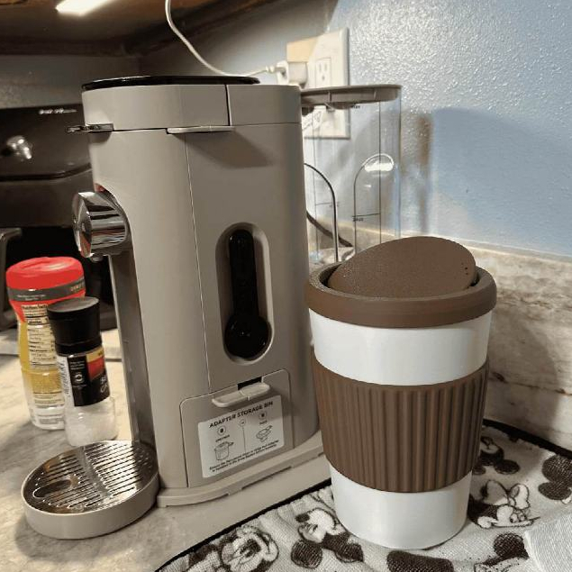 Lixeira Cápsulas Café Mini Tampa Basculante Porta Organizador Multiuso Compacto Bancada Cozinha Cafeteira