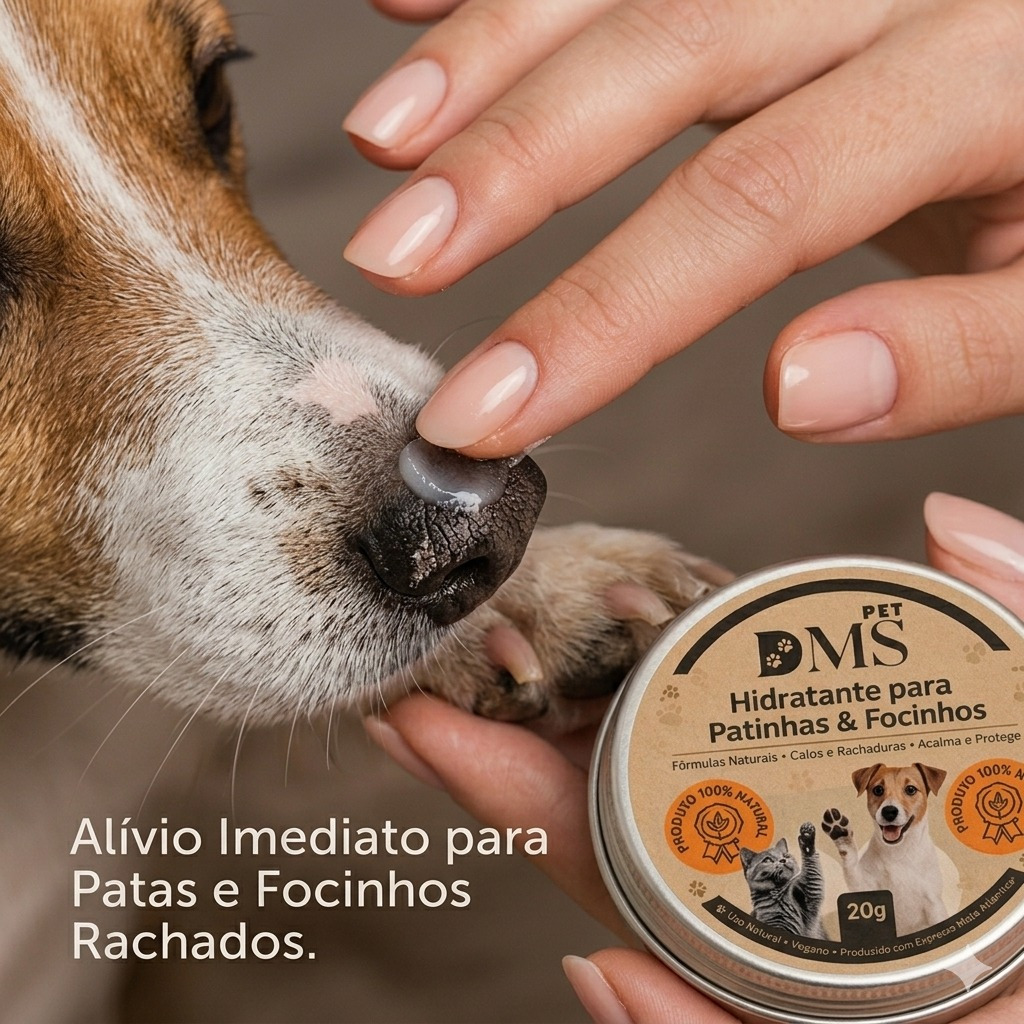 Hidratante para Patinhas e focinho de Cachorro e gato100% natural, ideal para o cuidado de seu bichinho.