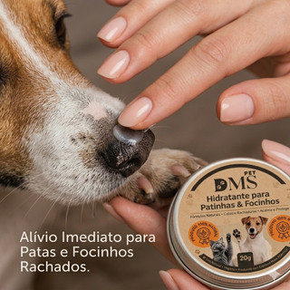 Hidratante para Patinhas e focinho de Cachorro e gato100% natural, ideal para o cuidado de seu bichinho.