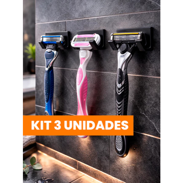 Suportes de Gilete para Banheiro Porta Barbeador Prestobarba Parede Adesivo Sem Furar Box